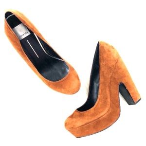 Platform chunky heels